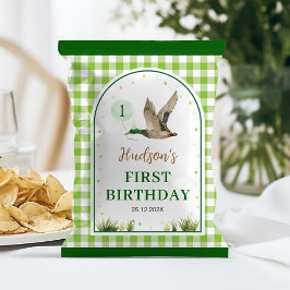 ワンラッキーダック誕生日チップバッグラッパー チラシ