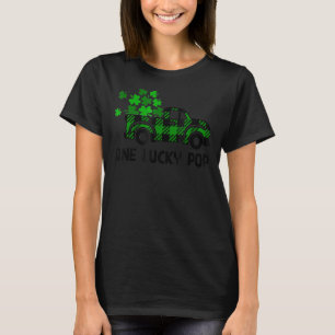 ワンラッキーダディおもしろいーファーアイリッシュクローバーズサンパー Tシャツ