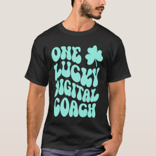 ワンラッキーデジタルコーチセントパトリックの日先生G Tシャツ