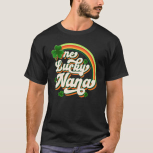ワンラッキーナアイリッシュおもしろいCセントパトリックの日ヴィント Tシャツ