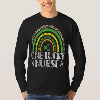 ワンラッキーナースレオパレインボーセントパトリックSデイS Tシャツ