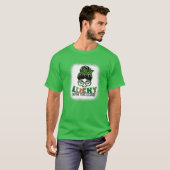 ワンラッキーナース開業医が漂白St patricks Tシャツ (正面フル)