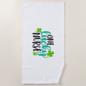 ワンラッキーナース ビーチタオル (正面)