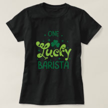 ワンラッキーバリスタSt patricks dayTシャツ