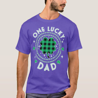 ワンラッキーパパアイルランドSt patricks dayシャームロックグリー Tシャツ
