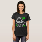 ワンラッキーパパマッチングSt patricks day Tシャツ (正面フル)