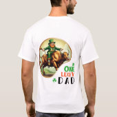 ワンラッキーパパ – エメラルドアイルレベリーエメラルド Tシャツ (裏面)