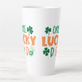 ワンラッキーパパ カフェラテマグ (正面)