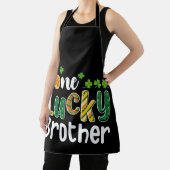ワンラッキーブラザーマッチングファミリーセントパトリックの日 エプロン (インサイチュ)