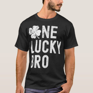ワンラッキーブロおもしろいマッチングファミリーSt patricksダ Tシャツ