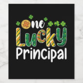 ワンラッキープリンシパルスクールセントパトリックの日 ワインラベル (シングルラベル)