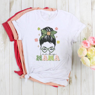 ワンラッキーママ聖パトリックの日 Tシャツ