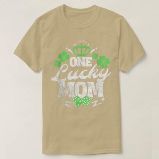 ワンラッキーママSt patricks dayギフトヴィンテージ70s Dic Tシャツ (デザイン正面)