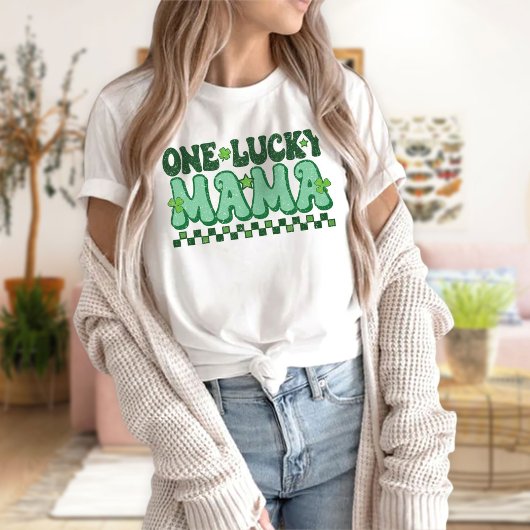 ワンラッキーママSt patricks daySt pattys day Tシャツ