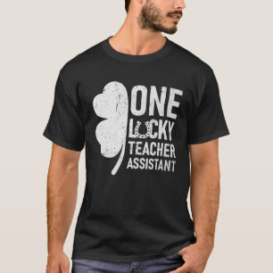 ワンラッキー先生アシスタントマッチングSt patricks Tシャツ