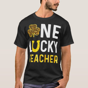 ワンラッキー先生ギフトサンパトリックの日シャムロック Tシャツ