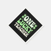 ワンラッキー先生グルーヴィレトロ先生St patricks スタンダードカクテルナプキン (角)