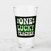 ワンラッキー先生グルーヴィレトロ先生St patricks タンブラーグラス (正面)