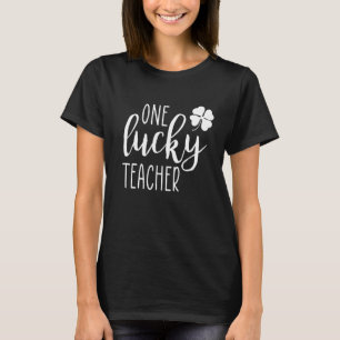 ワンラッキー先生シェナニおもしろいガンSt patricksダ Tシャツ