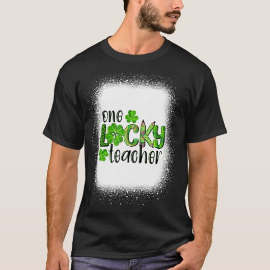 ワンラッキー先生セントパトリックSデイ幼稚園 Tシャツ (正面)