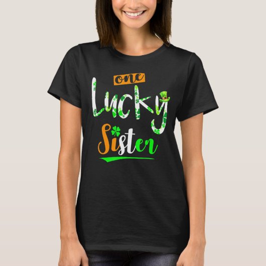 ワンラッキー先生セントパトリックSデイ Tシャツ (正面)