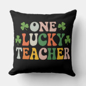 ワンラッキー先生教えズレトロセントパトリックの日 クッション (正面)