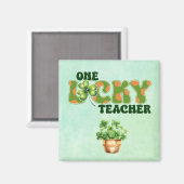 ワンラッキー先生磁石 マグネット (正面/裏面)