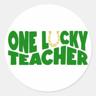 ワンラッキー先生☘️ ラウンドシール