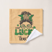 ワンラッキー先生 – 聖パトリックの日 バスタオルセット (ウォッシュタオル)