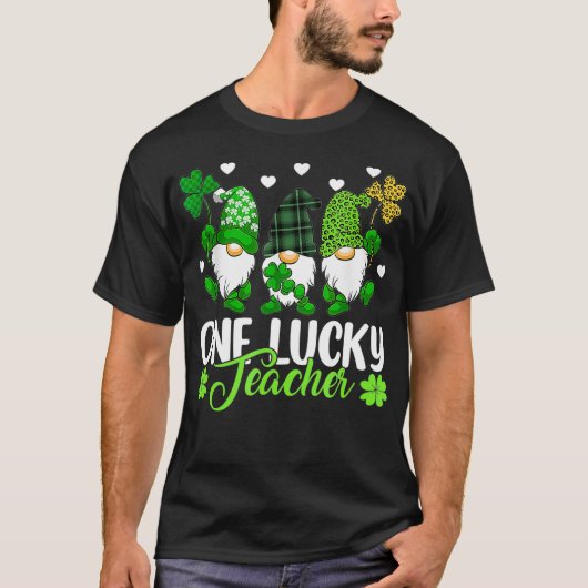 ワンラッキー格言先生St patricks day格言T Tシャツ (正面)