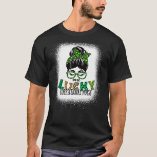 ワンラッキー矯正ナース漂白St patricks Tシャツ