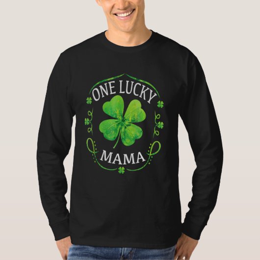 ワンラッキー祖母おもしろいSt patricks day Tシャツ (正面)