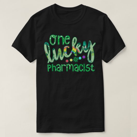 ワンラッキー薬剤師薬局分隊ラッキーセントパトリ Tシャツ (デザイン正面)
