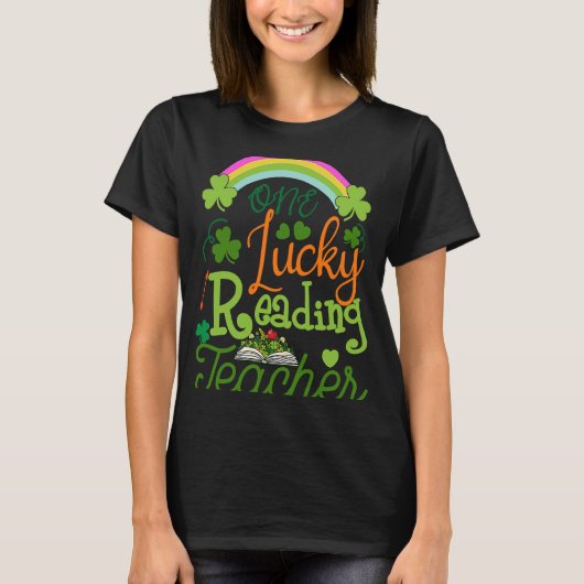 ワンラッキー読ズ先生St Patricku2019sデイアプリ Tシャツ (正面)