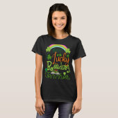 ワンラッキー読ズ先生St Patricku2019sデイアプリ Tシャツ (正面フル)
