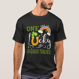 ワンラッキー5級先生セントパトリックズデイレイン Tシャツ