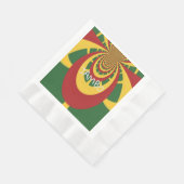 ワンラブジャンボハクナマタジャマイカラスタカラー 縁ありランチョンナプキン (角)