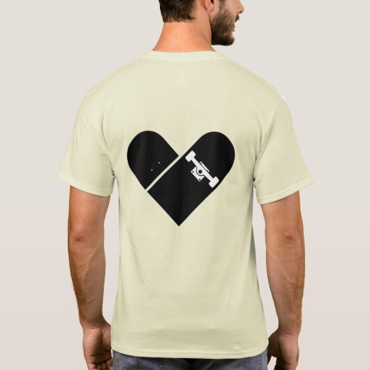 ワンラブスケータージップフード付きスウェットシャツ Tシャツ (裏面)