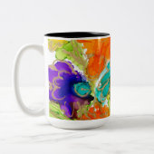 ワンラブティよくはしゃぐュートコーヒーマグ ツートーンマグカップ (左)