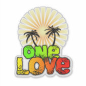 ワンラブデカール シール (正面)