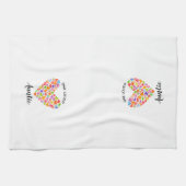 ワンラブドアントティハート  キッチンタオル (横)