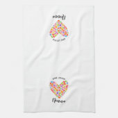 ワンラブドノナハート キッチンタオル (縦)