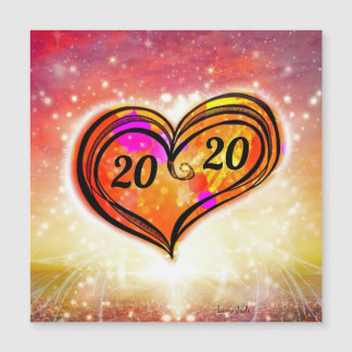 ワンラブハートカスタマイズ可能な新年磁気カード