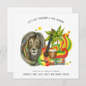 ワンラブファースト誕生日パーティー 招待状 (正面/裏面)