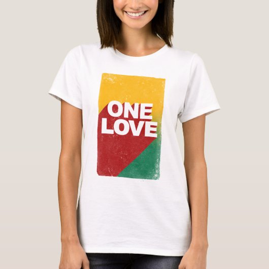 ワンラブポスター Tシャツ (正面)