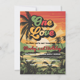 ワンラブレゲエジャマイカ誕生日 招待状
