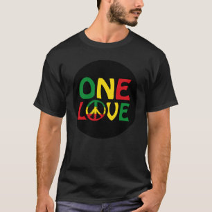 ワンラブレゲエデザイン Tシャツ