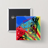 ワンラブレゲエパーティーボタン 缶バッジ (正面&裏面)