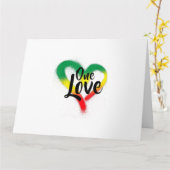 ワンラブワンハートレゲエビベス カード (黄色い花)