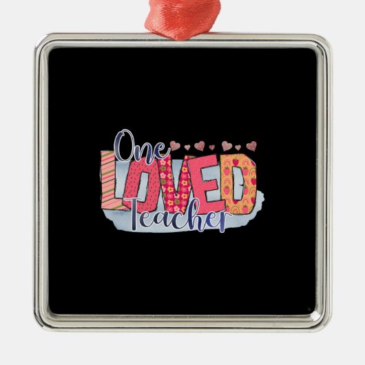 ワンラブ先生 メタルオーナメント (正面)